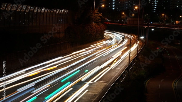 Obraz 밤에 퇴근하는 차량과 마음들