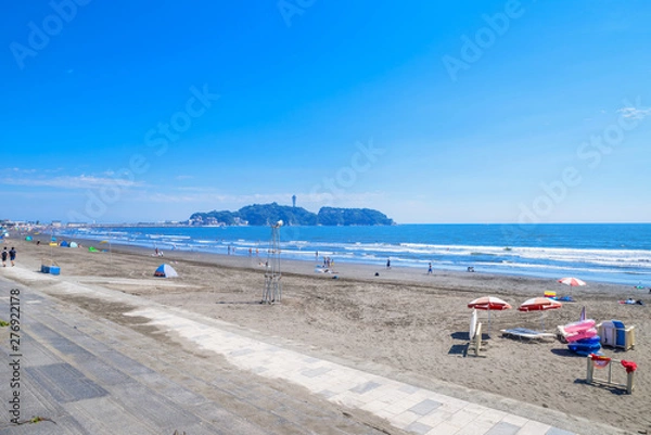 Fototapeta 片瀬西浜海水浴場