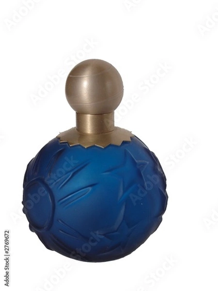 Obraz blue perfume bottle