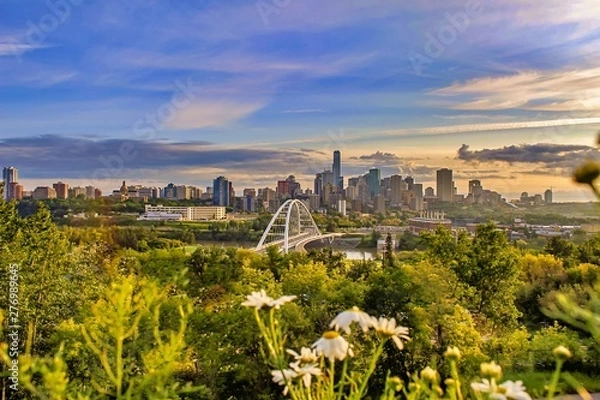 Fototapeta Morning Edmonton Skyline