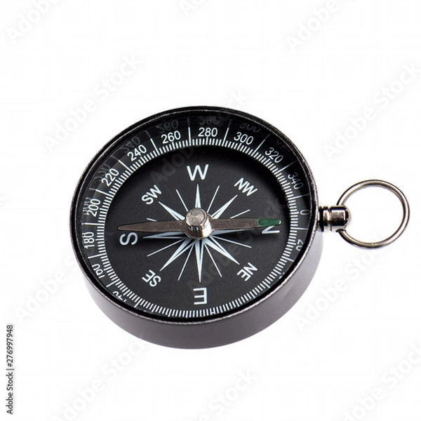 Fototapeta compass isolated on white background