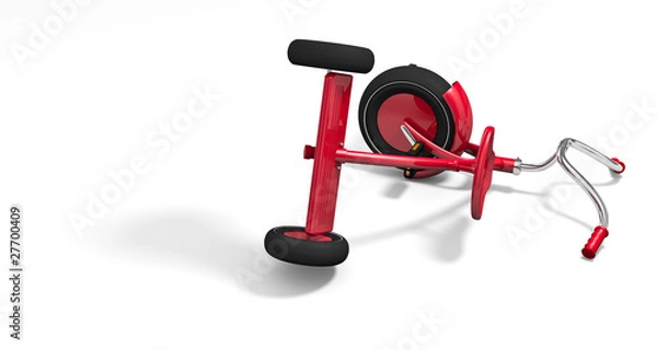 Obraz Overturned tricycle