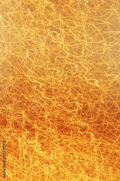 Obraz Lightpainting gelb abstrakt