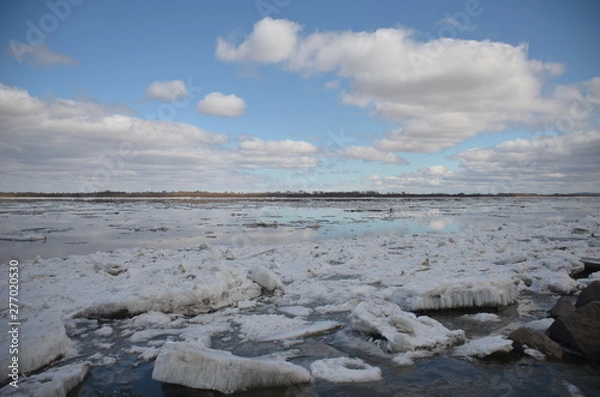Fototapeta Amur river ice drift