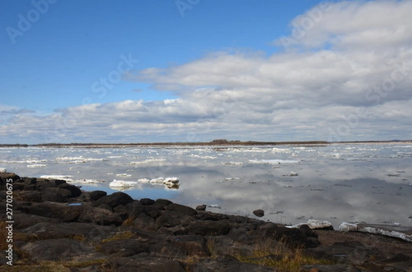 Fototapeta Amur river ice drift