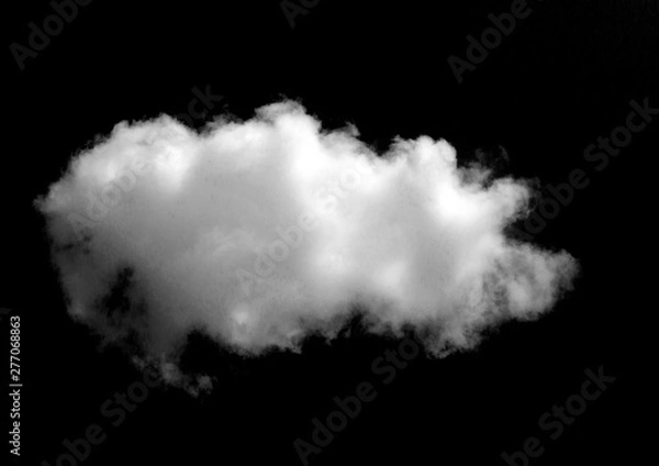 Fototapeta White cloud object for nature design summer background