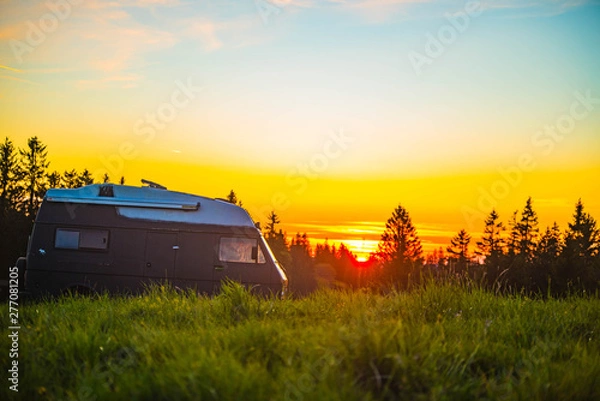 Fototapeta Van in Sunset
