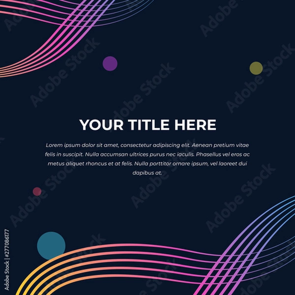 Obraz Dynamic Abstract vibrant wave colorful background