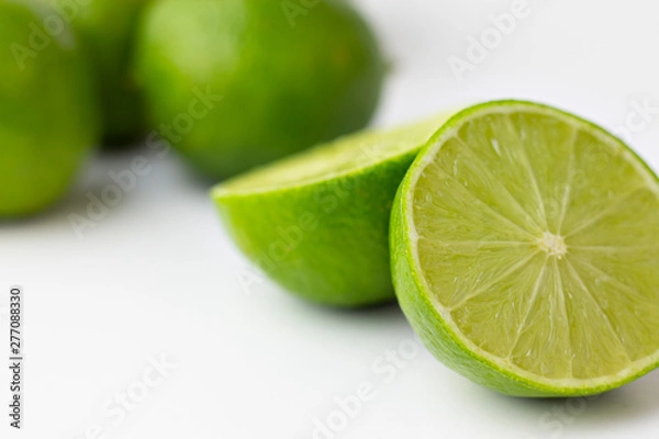 Fototapeta Lemons on the white background
