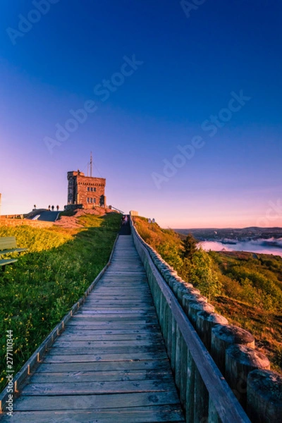 Fototapeta View from the Cabot Tower track on Signal Hill St John, Newfoundland, Canada