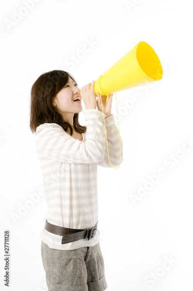 Fototapeta 応援する女性