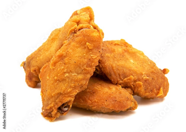 Fototapeta fried chicken wings