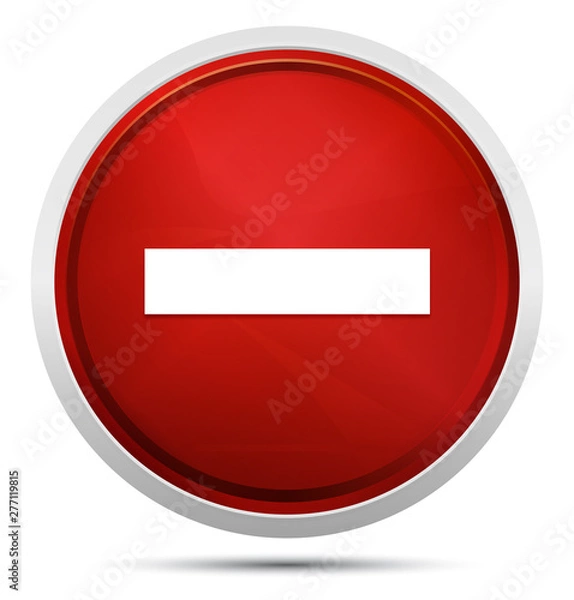 Obraz Minus icon Promo Red Round Button