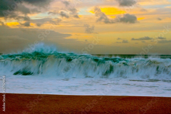 Fototapeta sunset on the beach