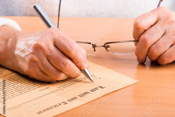 Obraz Writing Testament
