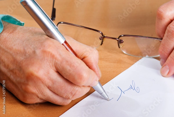 Obraz Signature Document