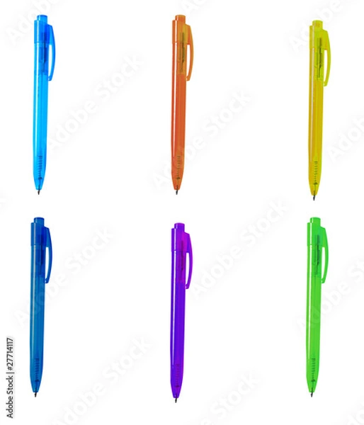 Obraz Pen on white background