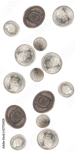 Obraz swiss franc falling