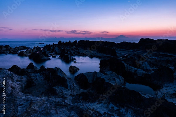 Fototapeta 三浦半島の夕景・荒崎公園