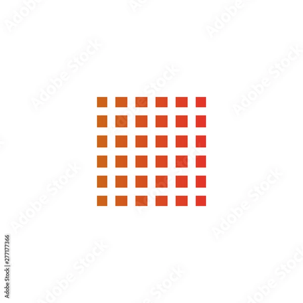 Fototapeta Square icon logo design vector template