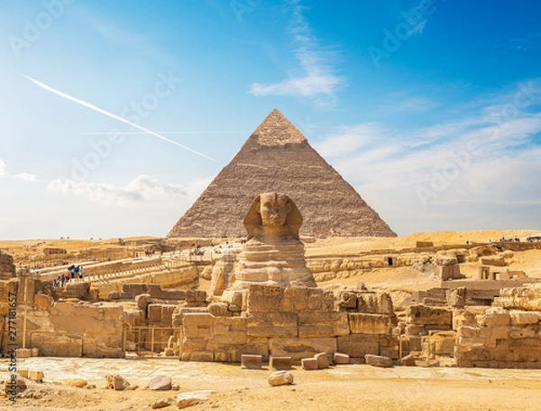 Fototapeta Sphinx and pyramid