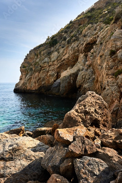 Fototapeta cliffs on the coast of Granada
