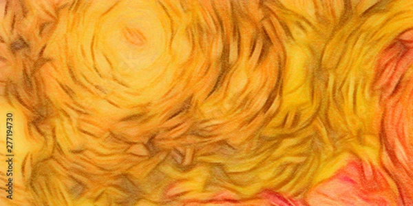 Fototapeta Abstract texture background. Digital painting in Vincent Van Gogh style artwork. Hand drawn artistic pattern. Modern art. Good for printed pictures, postcards, posters or wallpapers and textile print.