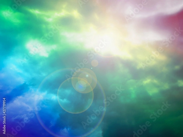 Obraz Bright clouds in the sky