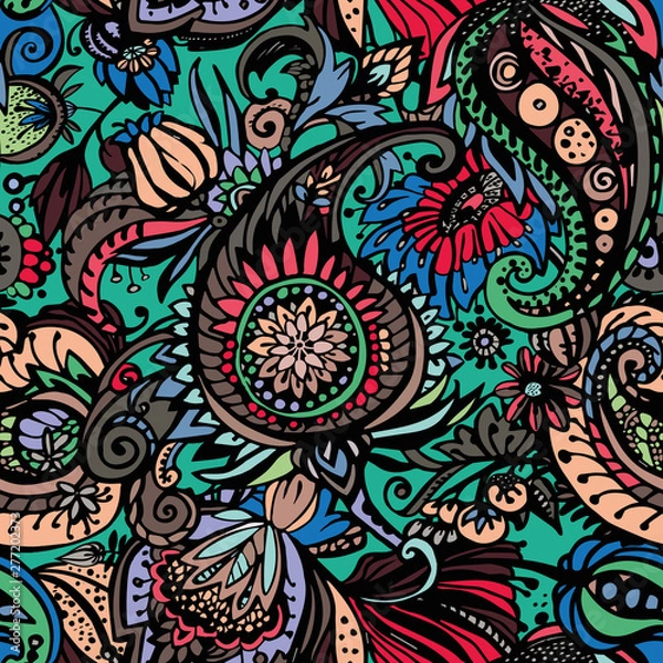 Fototapeta Textile Paisley pattern