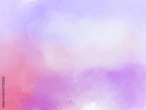 Obraz Watercolor paint like gradient background pastel ombre style. Iridescent template for brochure, banner, wallpaper, mobile screen. Neon hologram theme 