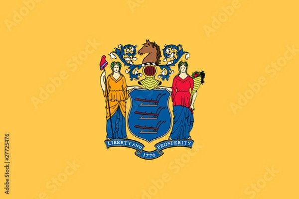 Obraz New Jersey state flag