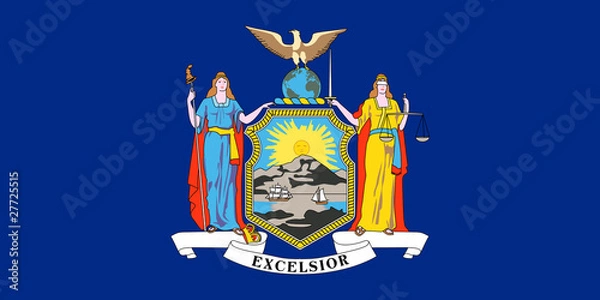 Obraz New York state flag