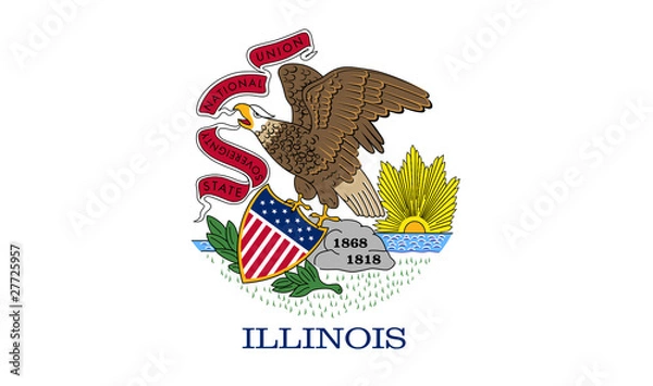 Obraz Illinois state flag