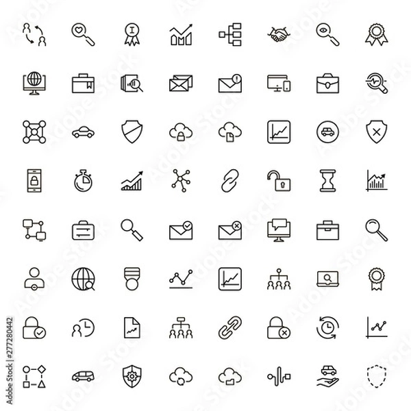 Fototapeta Line icon set