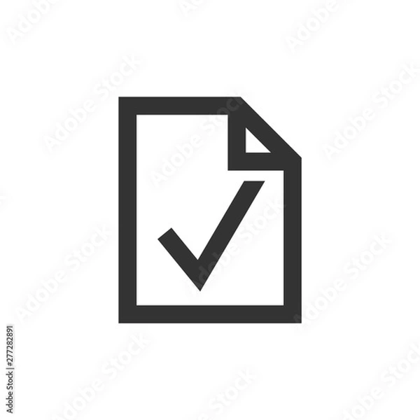 Fototapeta Outline Icon - Check mark