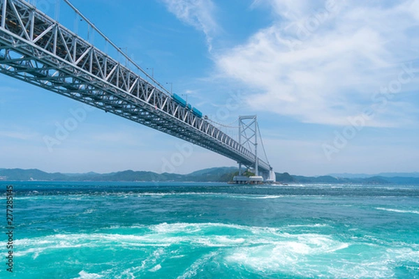 Obraz 鳴門の渦潮と大鳴門橋