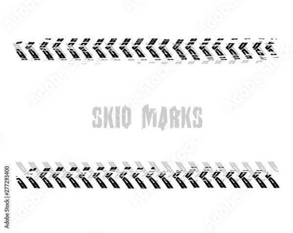 Obraz Automobile tire tracks 