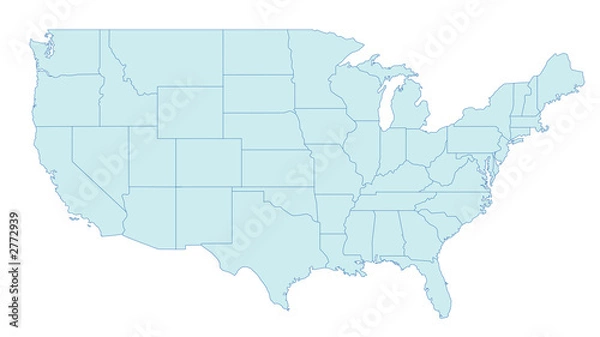 Fototapeta karte usa