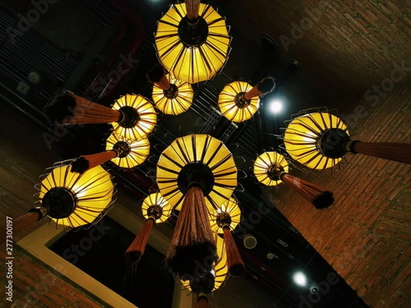 Fototapeta lamp in temple