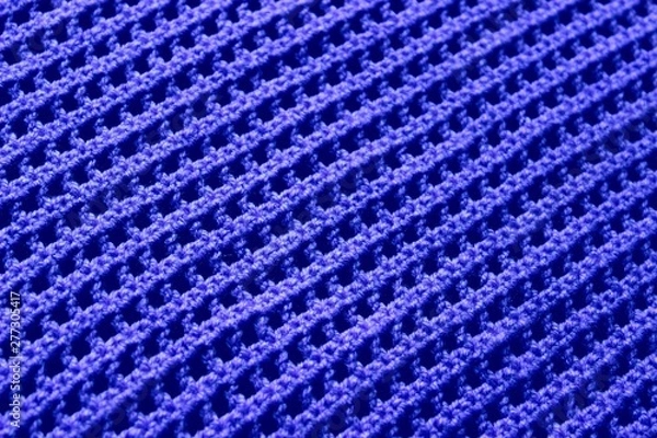 Fototapeta blue knitted texture in the form of squares