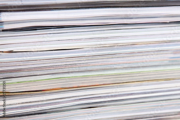 Fototapeta pile de magazines