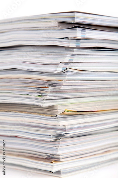Obraz pile de magazines