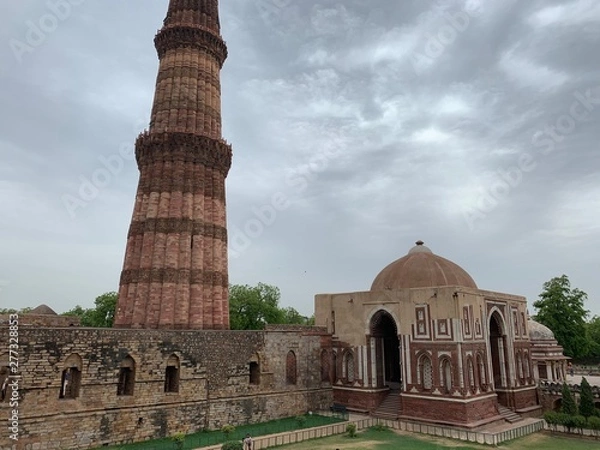 Obraz 世界遺産　インド　デリー　クゥトブミナール