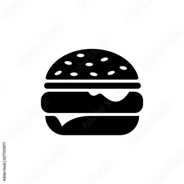 Obraz Hamburger symbol icon vector illustration