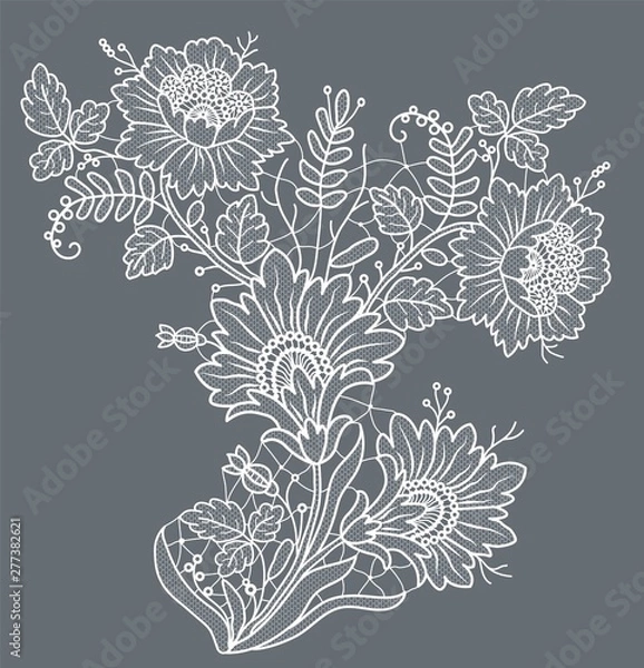 Obraz lace floral pattern