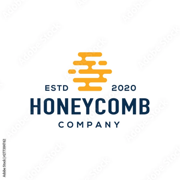 Fototapeta Honey logo design vector.