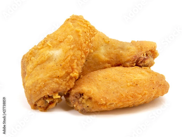 Fototapeta fried chicken wings