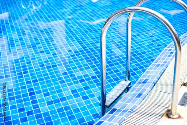 Fototapeta Swimming pool with stair