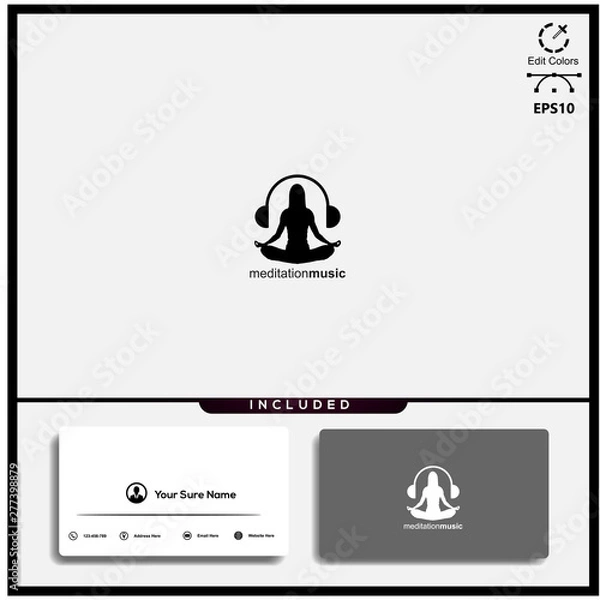 Obraz therapy music design logo concept