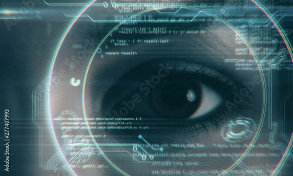 Obraz Face ID and biometrics concept